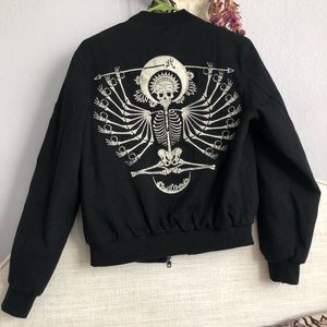 LF Heavy Black Denim Bomber